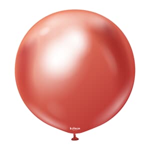 Kalisan Mirror Chrome Terracotta Red 90cm (36iin) Latex Balloon
