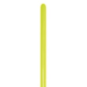 Sempertex 260s Neon Yellow Modelling Balloons 50 pack