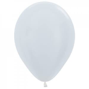 Sempertex Satin White Latex Balloon 5" (12cm)