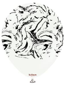 Kalisan Space Nebula Print White (Black) 30cm (12") Latex 25ct