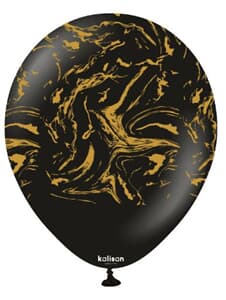 Kalisan Space Nebula Print Black (Gold) 30cm (12") Latex 25ct