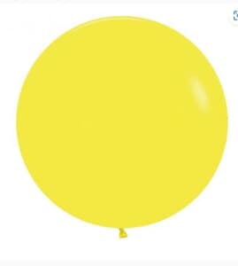 Sempertex Fashion Yellow Latex Balloon 60cm