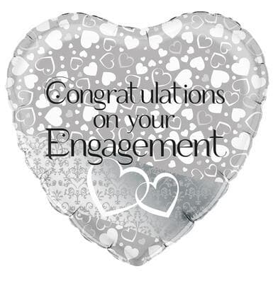 Oaktree Entwined Hearts Engagement 45cm Foil