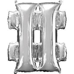 Symbol # Silver 40.5cm