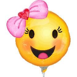 Happy Emoji With Bow Mini Shape