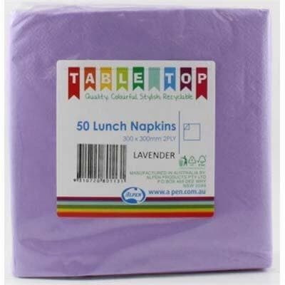 Alpen Lunch Napkins Lavender 2ply