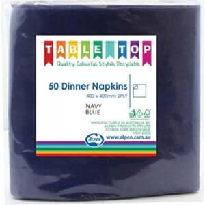 Alpen Dinner Napkins Dark Blue 2 ply
