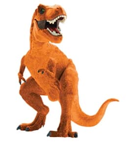 Orange Dinosaur Mini Shape.