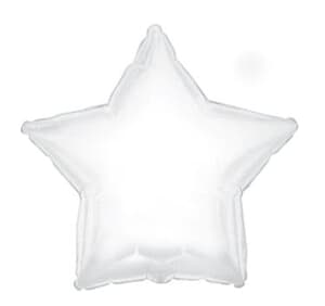 White Foil Star 23cm