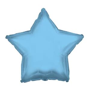Powder Blue Foil Star 23cm