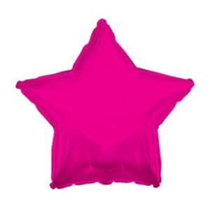 Hot Pink Foil Star 11cm