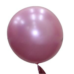 Bubble Balloon Pink 24" 60cm-seamless Metallic Finish