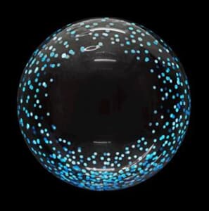 Bubble Balloon Confetti Dots Blue 50cm(20")