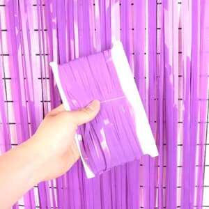 Door Curtain Pastel Macaron Purple 100cm x 200cm