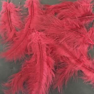 Burgundy feather decoration for Bubble and latex balloon