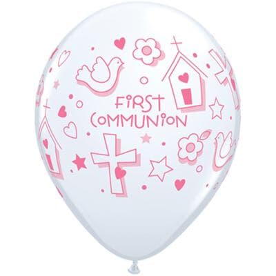 Qualatex Balloons First Communion Symbols - Girl 28cm
