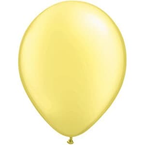 Qualatex Balloons Pearl Lemon Chiffon 28cm