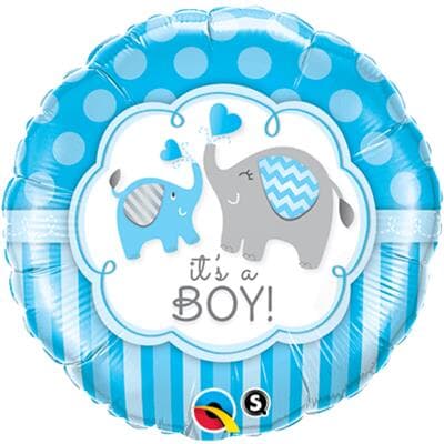 Qualatex Balloons Its A Boy Elephant  45cm
