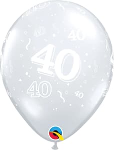 Qualatex Balloons 40 Around Diamond Clear Asst 28cm 25 count