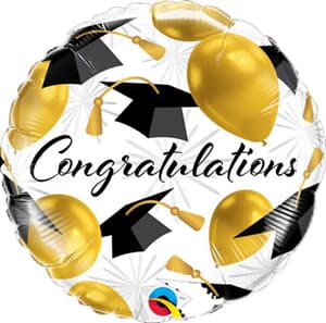 Congratulaions Gold Balloons 465cm 18"