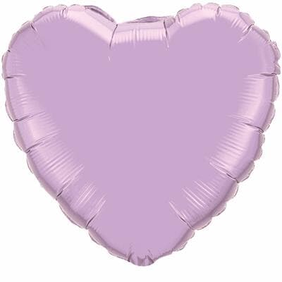 Qualatex Balloons Heart Foil Pearl Lavender 45cm # Unpackaged
