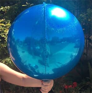 Prismatic Sphere 40cm Blue Unpackaged