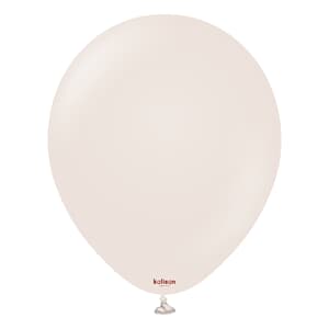 Kalisan Standard White Sand 12cm (5iin) Latex Balloon #