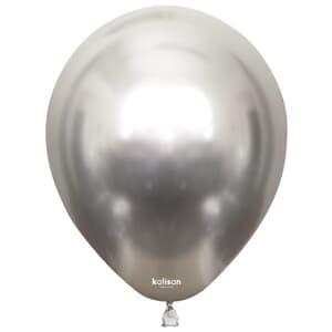 Kalisan Mirror Chrome Silver 30cm (12iin) Latex Balloon