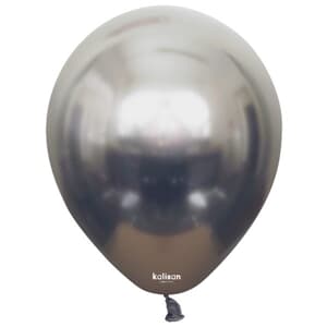 Kalisan Mirror Chrome Space Grey 30cm (12iin) Latex Balloon