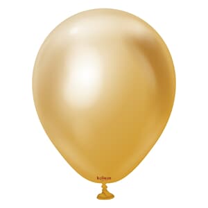 Kalisan Mirror Chrome Gold  45cm (18iin) Latex Balloon 25 cnt