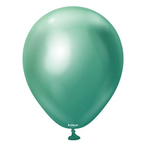 Kalisan Mirror Chrome Mint Green 45cm (18iin) Latex Balloon 25cnt