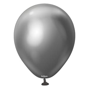 Kalisan Mirror Chrome Space Grey 45cm (18iin) Latex Balloon