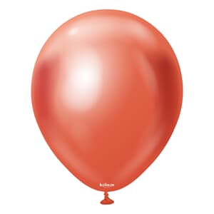Kalisan Mirror Chrome Terracotta Red 45cm (18iin) Latex Balloon 25cnt