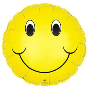 Smiley Face Yellow Foil 23cm