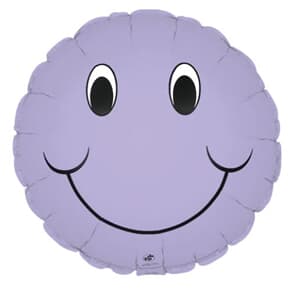 Smiley Face Lavender Foil 23cm