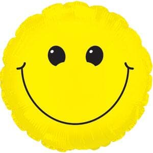 Smiley Face. 9"(23cm) with valve.inc cup/stick
