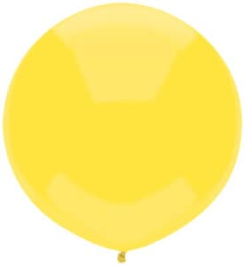 BSA 17" 43cm Round Outdoor Latex Balloons Sun Yellow