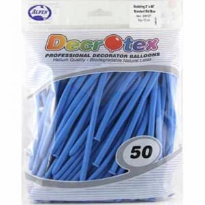 Sempertex 260s Fashion Blue Modelling Balloons 50 pack