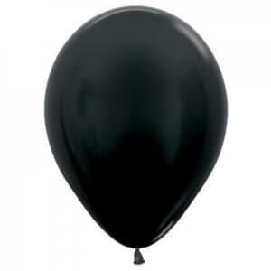 Sempertex Metallic Black Latex Balloon 5" (12cm)