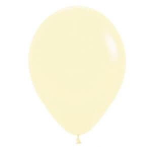 Sempertex Pastel Matte Yellow Latex Balloon 5" (12cm)