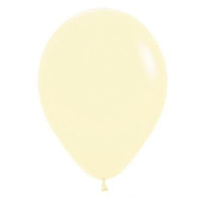 Sempertex Pastel Matte Yellow Latex Balloon 5" (12cm)