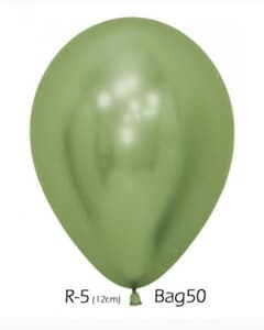 Sempertex Reflex Lime Green Latex Balloons 5" (12cm)
