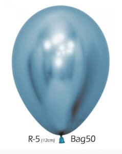 Sempertex Reflex Blue Latex Balloons 5" (12cm)