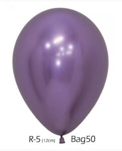 Sempertex Reflex Violet Latex Balloons 5" (12cm)