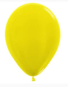 Sempertex Metallic Yelow Latex Balloon 30cm