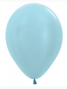Sempertex Satin Blue Latex Balloon 30cm