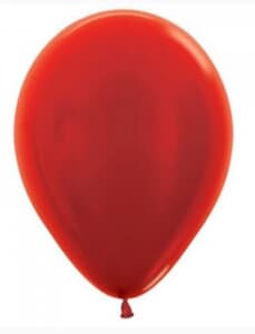 Sempertex Metallic Red Latex Balloon 30cm