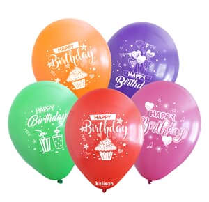 Kalisan Printed Birthday Balloon 30cm (12iin)