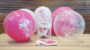 Kalisan 1st Birthday Pink Printed Latex Balloon 30cm (12iin)