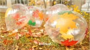 Kalisan Leaves Printed Latex Balloon 30cm (12iin)